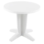 Papatya Bravo 80lik Yuvarlak Masa Yeşil - Balkon, Teras, Bahçe Masası thumbnail 3