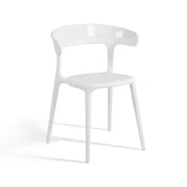 Papatya Luna Sandalye - Kahve Gövde & Solid Beyaz Font thumbnail 9