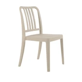 Papatya Varia Sandalye - Bahçe, Balkon, Mutfak Sandalyesi -Açık Gri thumbnail 5