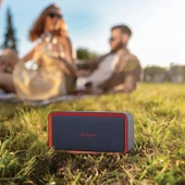 Polosmart FS77 Taşınabilir Şarjlı Kablosuz Bluetooth Speaker Hoparlör Navy Kırmızı thumbnail 3