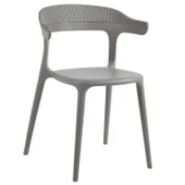 Papatya Luna Stripe Koltuk - Bahçe Balkon Mutfak Sandalyesi Küllü Kahve thumbnail 5