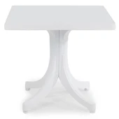 Papatya Favori Plastik Masa - 80x80 Kare Bahçe Balkon Masası -Teak thumbnail 1