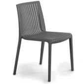 Papatya Cool Plastik Sandalye Kırmızı - Bahçe Balkon Mutfak Sandalyesi thumbnail 3