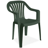 Papatya Tropik Plastik Koltuk Yeşil 6lı Paket - Bahçe, Balkon, Teras Sandalyesi thumbnail 4