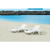 Papatya Myra Kollu Şezlong Teak - Plaj Havuz Bahçe Şezlong thumbnail 8