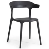 Papatya Luna Stripe Koltuk - Bahçe Balkon Mutfak Sandalyesi Küllü Kahve thumbnail 4