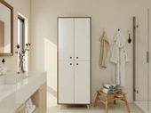 Vadi Çok Amaçlı Banyo/Kiler Dolabı Antrasitmeşe-Beyaz Renk thumbnail 1
