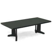 Papatya Katar Plastik Masa - Bahçe Masası 115x240cm 10 Kişilik - Teak Renk thumbnail 2