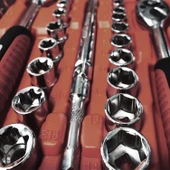 Lokma Anahtar Takımı 216 Parça Uzatma Kolu Mafsallı 1/2 3/8 1/4 Yıldız Tork Düz Set Bits Uç Allen thumbnail 7