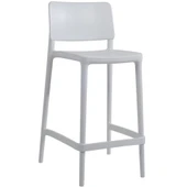 Papatya Joy Bar Sandalyesi 65 Cm Açık Gri - Kolçaksız thumbnail 3