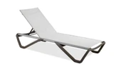 Papatya Wave Plastik Ayaklı Alüminyum Şezlong - Antrasit & Antrasit thumbnail 8