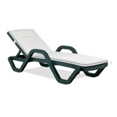 Papatya Şezlong Minderi Yeşil Ekru Çizgili 55X185 cm thumbnail 6