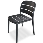 Papatya Beykoz Sandalye Açık Gri - Plastik Bahçe Balkon Mutfak Sandalyesi thumbnail 10