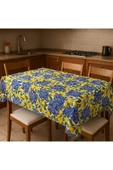 Leke Tutmaz Masa Örtüsü 3D Dijital Baskılı Limon Desenli thumbnail 2