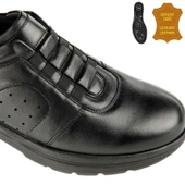 Muya Stone 6 Nokta Anatomik %100 Deri Erkek Ayakkabı Siyah thumbnail 4