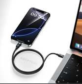 Recci RS50CL Type-C to Lightning PD Örgü Tasarımlı Hızlı Şarj Özellikli Data ve Şarj Kablosu 30W 1M thumbnail 3