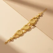 Altın Kaplama İmitasyon Desenli Üç Çeyrek Altınlı Bileklik BLK-1193 thumbnail 4