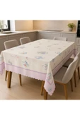 Leke Tutmaz Masa Örtüsü 3D Dijital Baskılı Pastel Tea Dreams Masa Örtüsü thumbnail 4