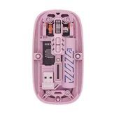 Şeffaf Tasarım Kablosuz Şarjlı Mouse (Bluetooth + USB Çift Mod) thumbnail 10