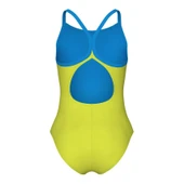 Arena Star Graphic Swimsuit Lightdrop Back Çocuk Yeşil Yüzücü Mayosu 008369608 thumbnail 2