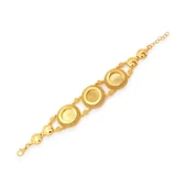 Altın Kaplama İmitasyon Desenli Üç Çeyrek Altınlı Bileklik BLK-1193 thumbnail 1