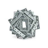 Mobilya Dolap Duvar Sabitleme Metal Köşebent 20x80x80 mm Bağlantı Aparatı L Demiri Gönye 25 ADET thumbnail 5