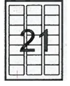 Ekofis Lazer Etiket 63.5 x 38.1 (2100) Oval Aralıksız thumbnail 2