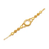 Altın Kaplama İmitasyon Desenli  Yarım Çerçeveli Bileklik BLK-1190 thumbnail 1