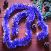 BOYUN SİMİ 2 METRE MOR YILBAŞI BOYUN SİMİ YUMUŞAK GARLAND YILBAŞI SÜSLEMELERİ thumbnail 1