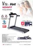 Voit Novafit Koşu Bandı, 46cm Geniş Bant, Bluetooth Hoparlör, LED Ekran thumbnail 6