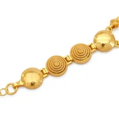 Altın Kaplama İmitasyon Desenli  Yarım Çerçeveli Bileklik BLK-1190 thumbnail 3