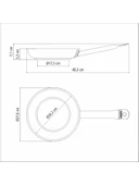 TRAMONTINA PROFESSIONAL 26 CM SERAMİK YÜZEYLİ KIZARTMA TAVASI thumbnail 6