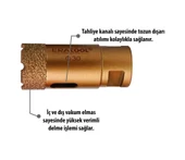 MERMER GRANİT PANÇ 14 MM HEX SAPLI ERA55914 thumbnail 2