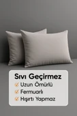 2'li Fermuarlı Sıvı Geçirmez Yastık Alezi Yastık Koruyucu thumbnail 1