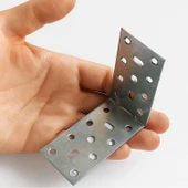 (50 ADET) Mobilya Eşya Dolap Duvara Sabitleme Köşebent Bağlantı Aparatı L Demiri Gönye 40x80x80 Mm thumbnail 4