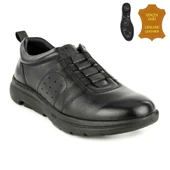 Muya Stone 6 Nokta Anatomik %100 Deri Erkek Ayakkabı Siyah thumbnail 1