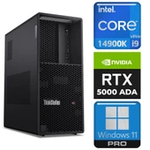 Lenovo DWS ThinkStation P3 i9-14900K 96GB 2TB SSD 32 GB RTX5000 Ada W11P İş İstasyonu 30GUSMESTX 008 thumbnail 1