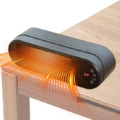 Isıtıcısı - İki Isıtma Moduna Sahip Taşınabilir Isıtıcı - Kış Termal Hava Isıtma Cihazı,İç Mekan, Ofis, Yatak Odası, Banyo, Garaj, Kamp, Çadır, Araba, ve Kış İçin thumbnail 2