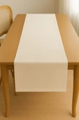 PAMUK'S DESİGN Lüks Linen Keten Şık Masa Örtüsü Runner 35x150 cm thumbnail 6