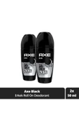 Axe Erkek Roll On Deodorant Black 48 Saat Etkileyici Koku 50 ml X2 thumbnail 1