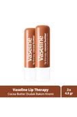 Vaseline Lip Therapy Dudak Bakım Kremi Cocoa Butter 4.8 gr X2 thumbnail 1