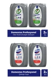 Cif Domestos Professional Çamaşır Suyu 10 Lt + Professional Bulaşık Deterjanı Elde Yıkama 10 Lt thumbnail 1