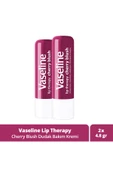 Vaseline Lip Therapy Dudak Bakım Kremi Cherry Blush 4.8 gr X2 thumbnail 1