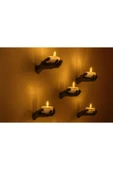 PAMUK'S DESİGN 5li El Figür Duvar Mumluk 12 x 9 cm - LED MUMLAR HEDİYEDİR- thumbnail 4
