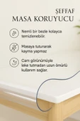 PAMUK'S DESİGN Pvc Şeffaf Kalın Masa Örtüsü Kaymaz Taban, Tüm Ebatlar 180 Micron 0,18 mm thumbnail 6