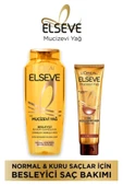 ELSEVE Mucizevi Yağ Besleyici Bakım Şampuanı 400 Ml + Mucizevi Yağ Saç Güzelleştirici Krem 150 Ml thumbnail 1