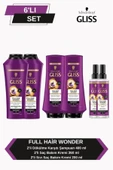 Gliss Full Hair Wonder Dökülme Karşıtı Şampuan 400ml X2 Saç Kremi 360ml X2 Sıvı Saç Kremi 200 ml thumbnail 1