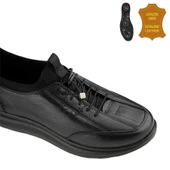 Muya Pukavy 6 Nokta Anatomik %100 Deri Kadın Ayakkabı Siyah thumbnail 3