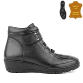 Muya Theon 324794 6 Nokta Anatomik %100 Deri Kadın Bot Siyah thumbnail 2