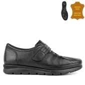 Muya Quatro 6 Nokta Anatomik %100 Deri Kadın Ayakkabı Siyah thumbnail 2